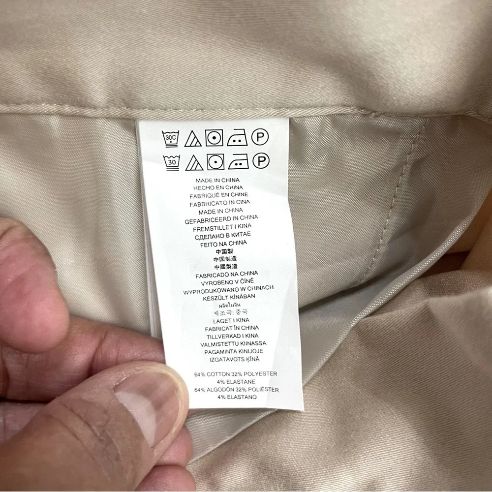 Michael Kors lightweight Khaki flat front pants size 10